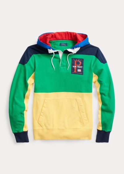 T Shirt Polo Ralph Lauren Color-Blocked Hooded Rugby Homem 04278-XZQA